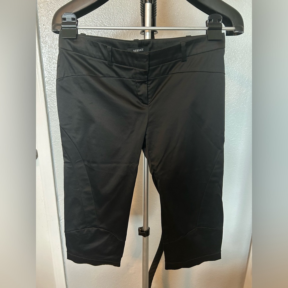 Versace Black Cropped Pants